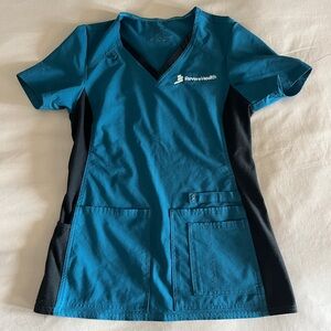 Cherokee iFlex Scrub Top (embroidered) Blue